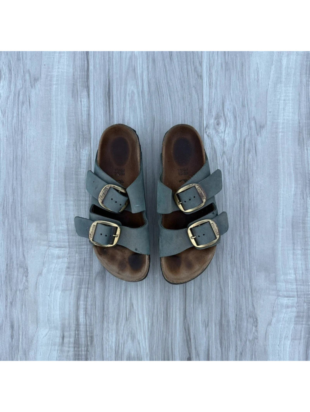 Birkenstock Arizona Big Buckle Nubuck Leather Sandals